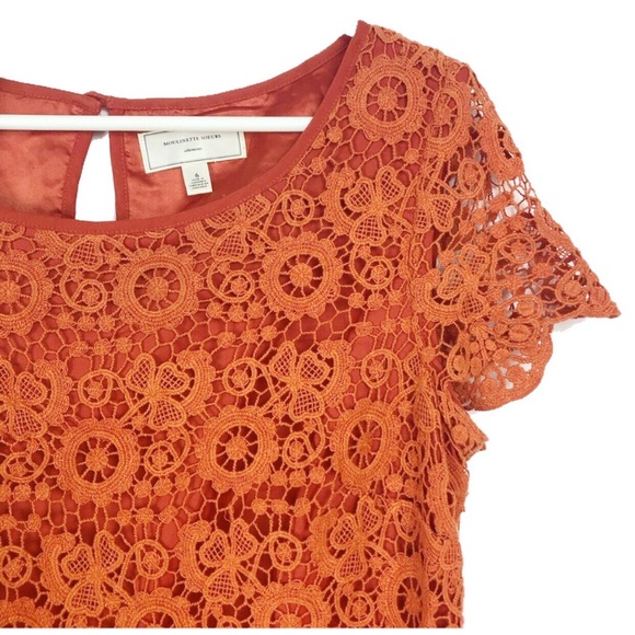 Anthropologie Moulinette Soeurs Floral Lace Dress - Picture 2 of 5